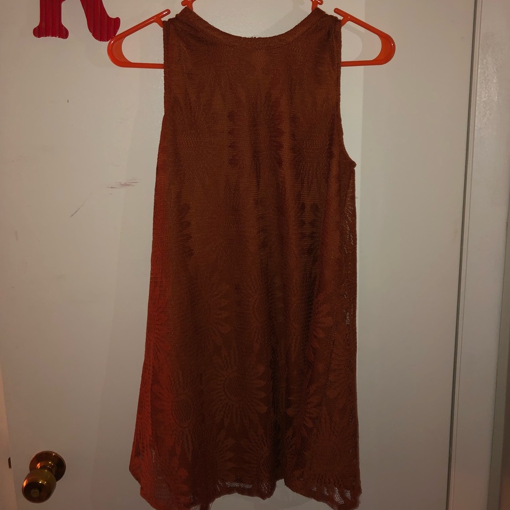 Burnt Orange sleeveless dress